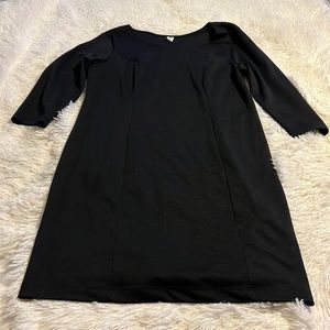 Old Navy black 3/4 sleeve dress L